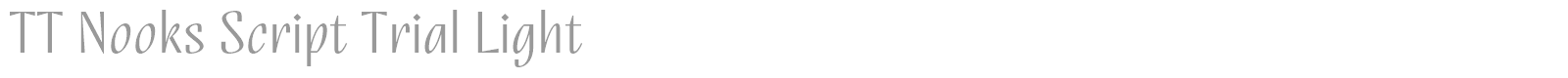 TT Nooks Script font preview
